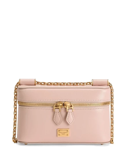 Женская косметичка Dolce & Gabbana Sicily Cube с зеркалом, розовая