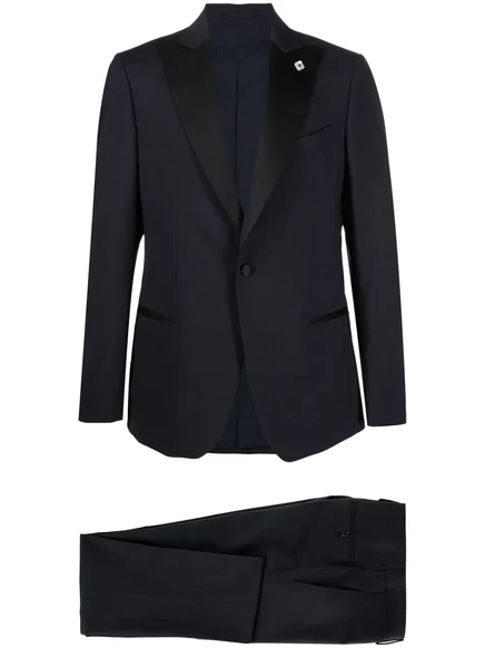 Однобортный костюм-двойка от Lardini blue