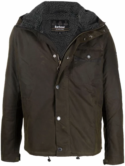 Легкая дождевальная куртка Barbour International green