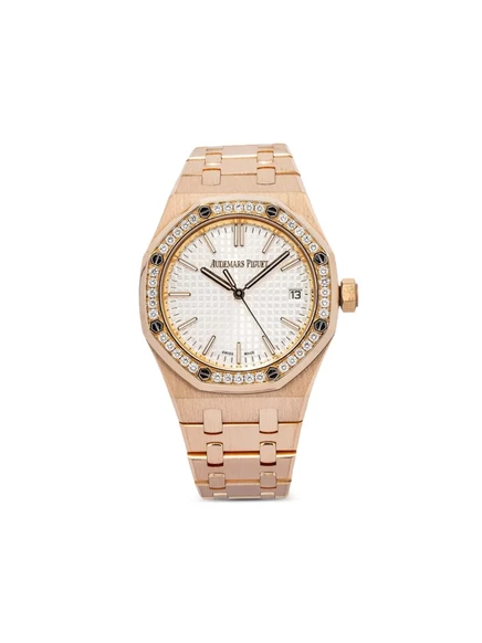 Мужские часы Audemars Piguet Royal Oak 37 мм розовое золото, белый