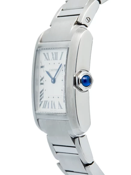Часы Cartier Tank Francaise стальные 20 мм, серебристые