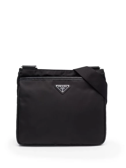 Сумка-мессенджер Prada из переработанного нейлона black