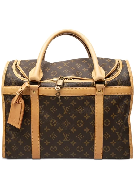 Переноска Louis Vuitton Pre-Owned Sac Chien 40, монограмма, коричневая