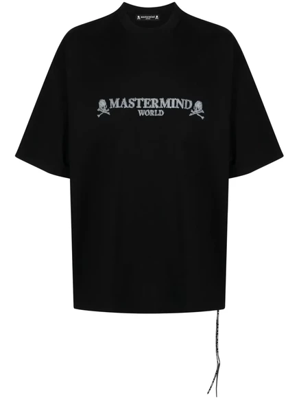 Хлопчатобумажная футболка с коротким рукавом Mastermind World skull black