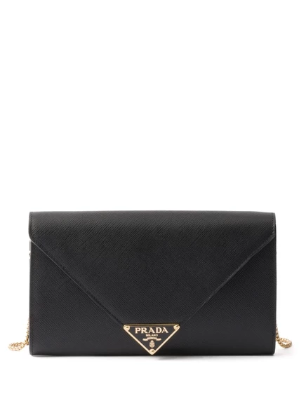Женская мини‑сумка Prada из кожи Saffiano, черная