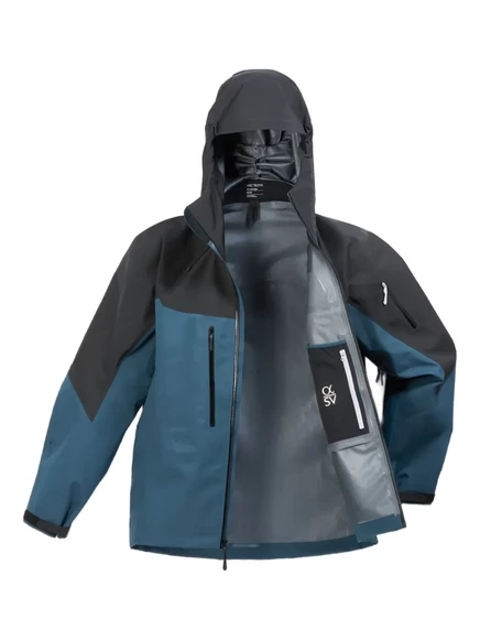 Мужская куртка Arc'teryx Alpha SV с капюшоном, синяя