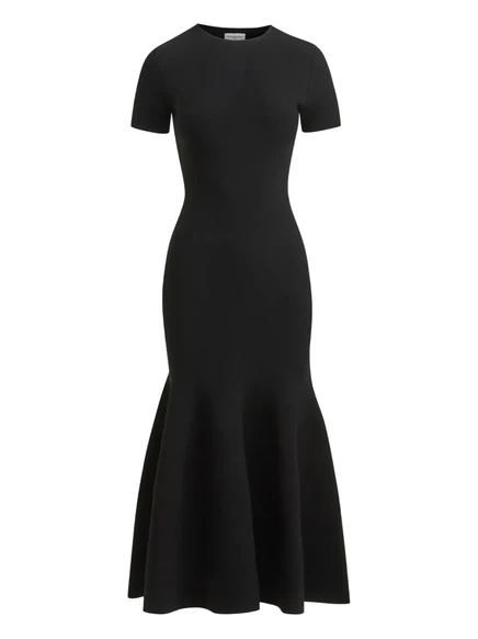 Женское платье BRANDON MAXWELL Willa вязаное, черное