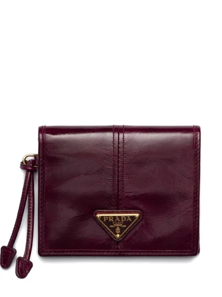 Женский кошелек Prada Soft Lux, бордовый