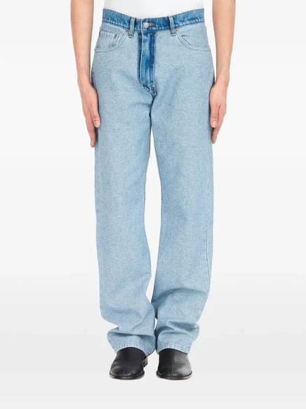 Мужские прямые джинсы MM6 Maison Margiela, синие
