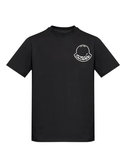 Футболка с логотипом Moncler black