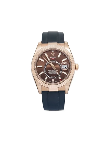 Мужские часы Rolex Sky-Dweller 42 мм, розовые