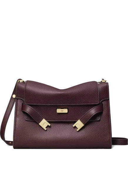 Женская сумка Tory Burch Lee Radziwill, бордовая