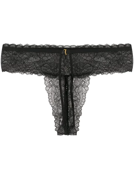 Женские открытые трусы-танга Maison Close Le Petit Secret, черные