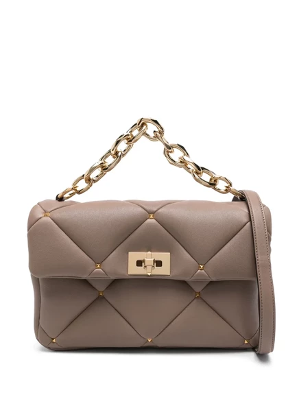 Женская сумка Valentino Garavani Rockstud, коричневая