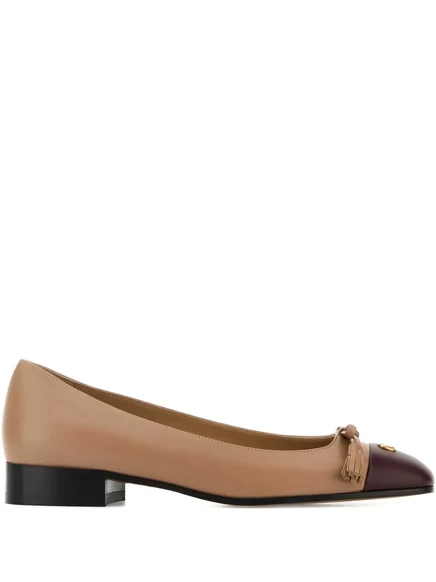Женские балетки Valentino Garavani VLogo, бежевые