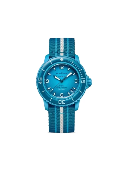 Мужские часы Swatch Scuba Fifty Fathoms 42,3 мм, синий