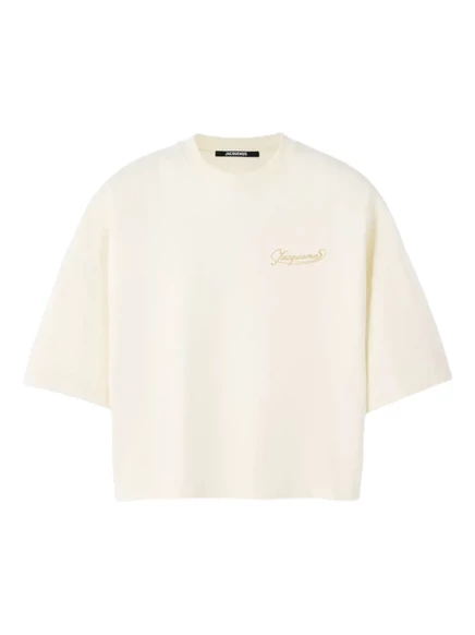 Укороченная футболка Jacquemus Corto neutrals