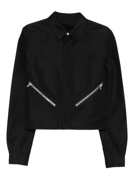 Мужская куртка-рубашка Rick Owens Zip Tour, черная