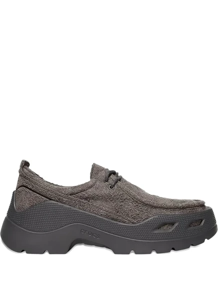 Мужские лодочные туфли Crocs Gallery на шнуровке, серые