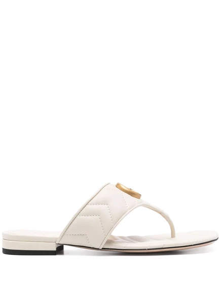 Женские сандалии Gucci Double G, белые