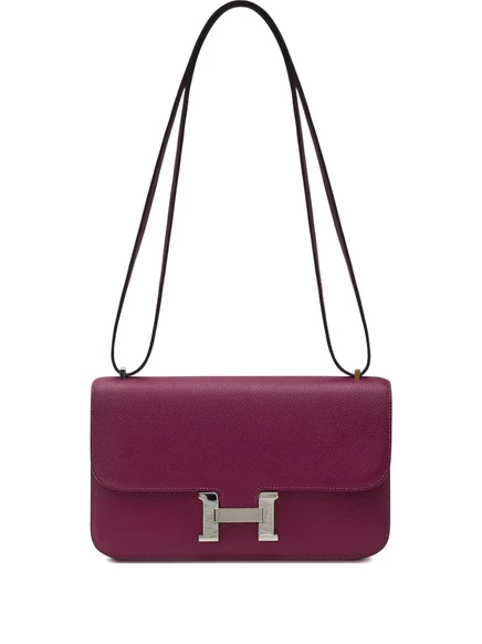 Женская сумка на плечо Hermès Constance Elan, фиолетовая