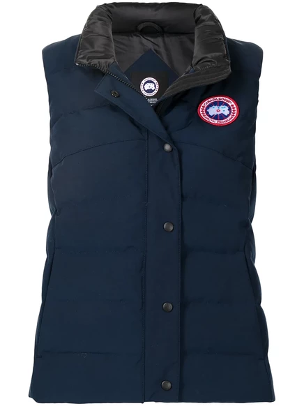 Женский жилет Canada Goose Blue Logo Patch, тёмно-синий