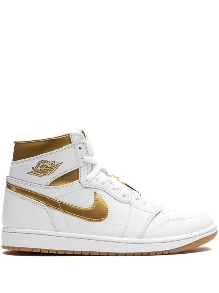Женские кроссовки Jordan Air Jordan 1 OG, бело-золотистые