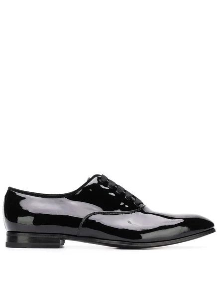 Мужские оксфорды Ferragamo из телячьей кожи, черные