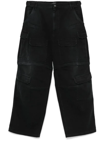 Унисекс джинсы Balenciaga cargo, черные