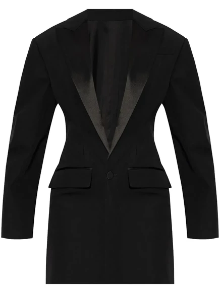 Женское платье-пиджак DSquared2 однобортное, черное