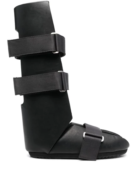 Мужские сапоги Rick Owens Splint кожаные до колена, черные