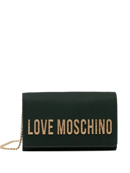 Сумка через плечо Love Moschino на цепочке и ремешке