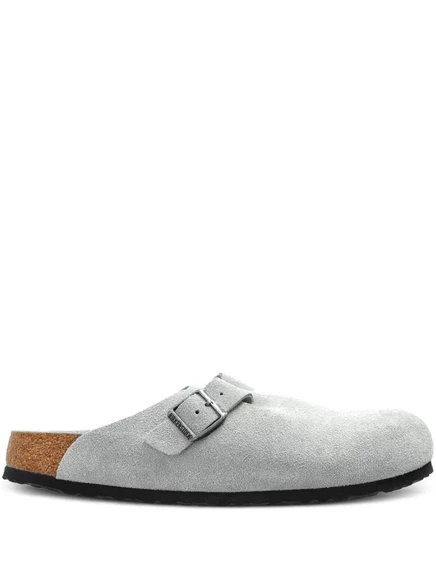 Мужские сабо Birkenstock Boston замшевые, серые