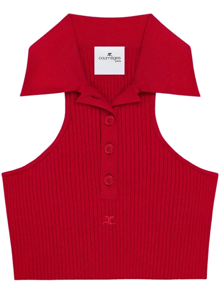 Трикотажная майка Courrèges для подводного плавания red