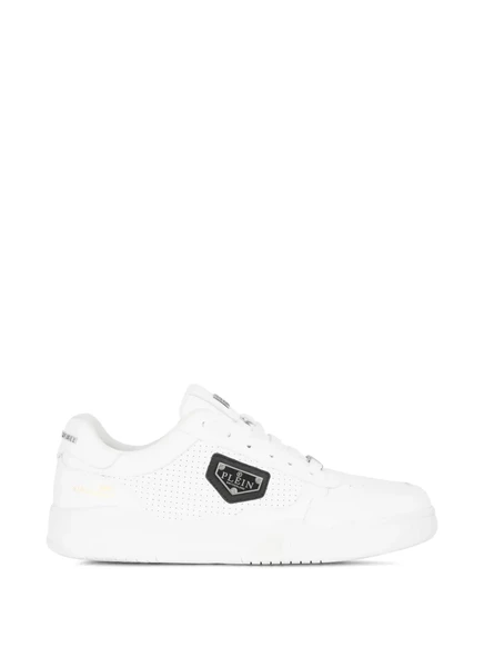Кроссовки Philipp Plein с перфорацией, белые