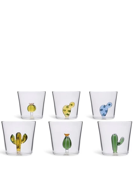 Набор из 6 стаканов Ichendorf Milano Desert Plants, разноцветные