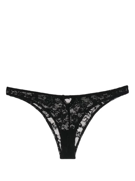 Женские трусики Fleur du Mal Le Stretch кружевные, черные