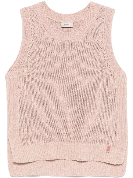 Жилет Herno, украшенный блестками pink