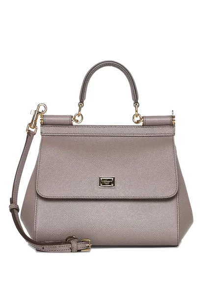 Сумка-тотализатор Dolce & Gabbana medium Sicily grey