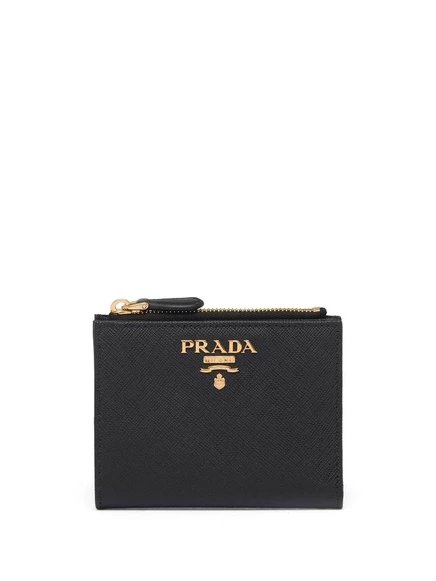 Кошелек из сафьяновой кожи Prada black