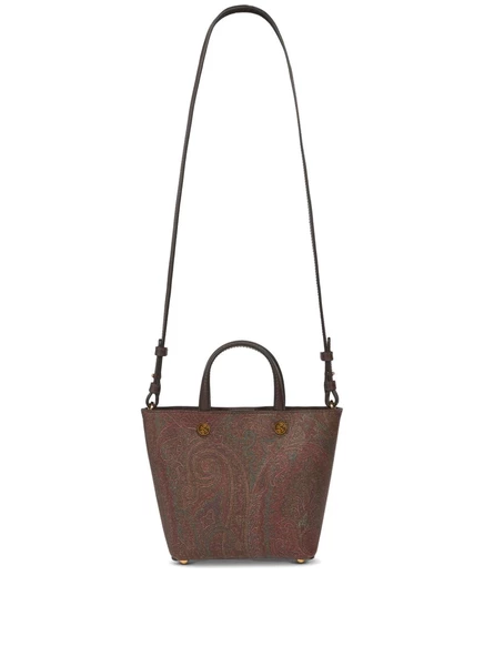 Женская сумка мини Etro Essential, коричневая