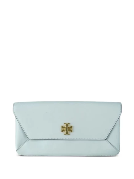 Женский клатч Tory Burch из кожи, синий