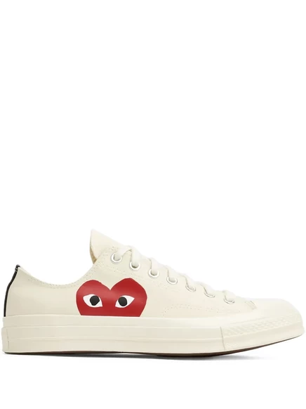 Мужские кеды COMME des GARONS x Converse низкие, бежевые