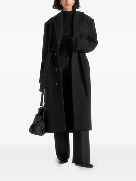 Пальто с поясом Manière De Voir Jena black