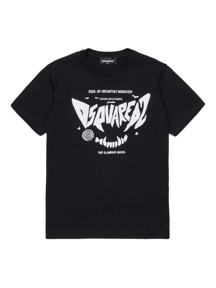 Детская футболка DSQUARED2 Kids Relax, черная