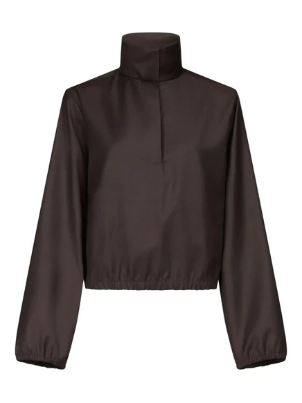 Толстовка LouLou de Saison с высоким воротом brown