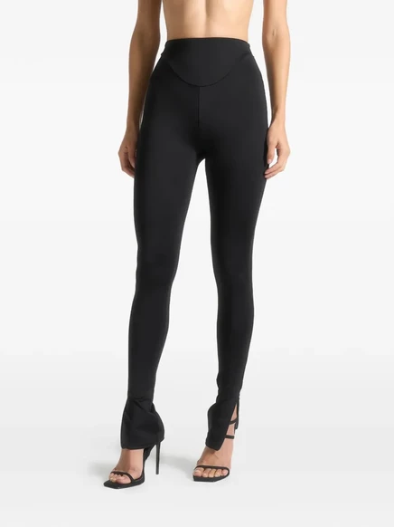 Женские леггинсы Manière De Voir Chloe с заниженной талией, черные