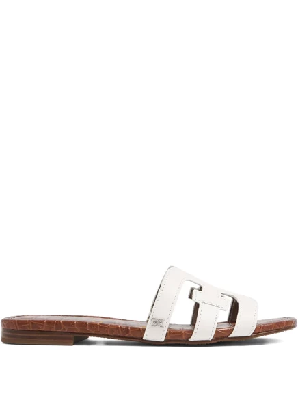 Сандалии на плоской подошве с двойным ремешком от Sam Edelman Bay white