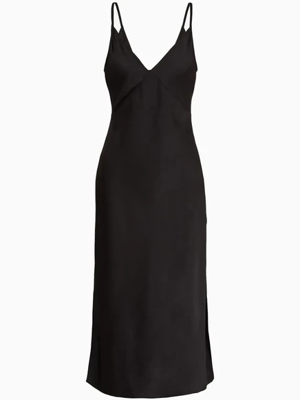 Платье-комбинация Armani Exchange с v-образным вырезом  black