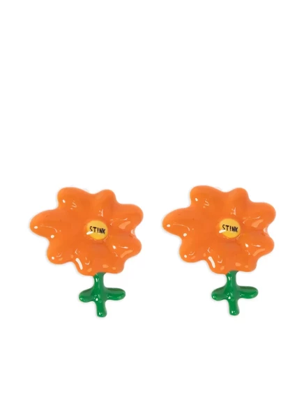 Женские пусеты Marc Jacobs Joy Flower, оранжевые